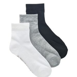 Converse 3-PK Puff Logo Ankle Socks
